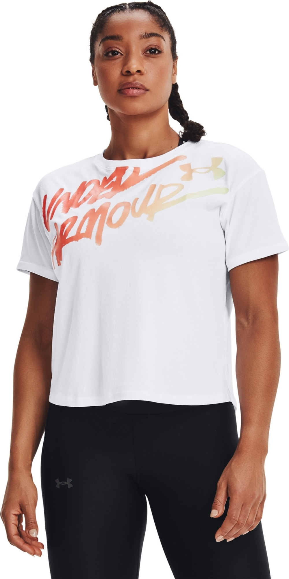 Футболка жіноча Under Armour Live Chroma Graphic Tee White (1366006-100) — фото 6
