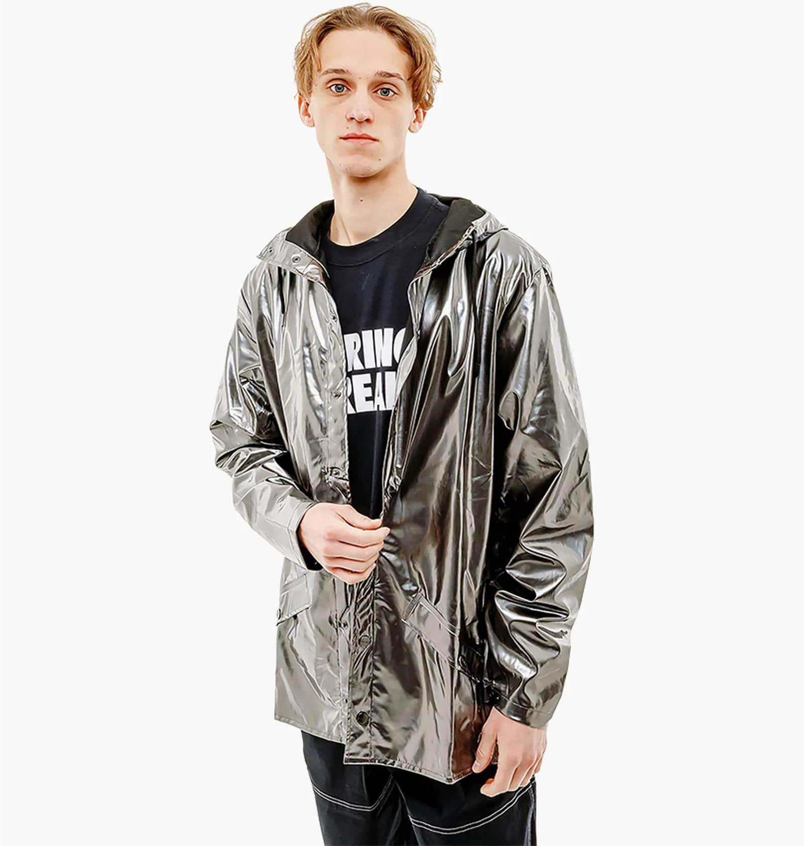 Куртка чоловіча Rains Jackets Metallic (1801-HOLOGRAPHICSTEEL) — фото 1
