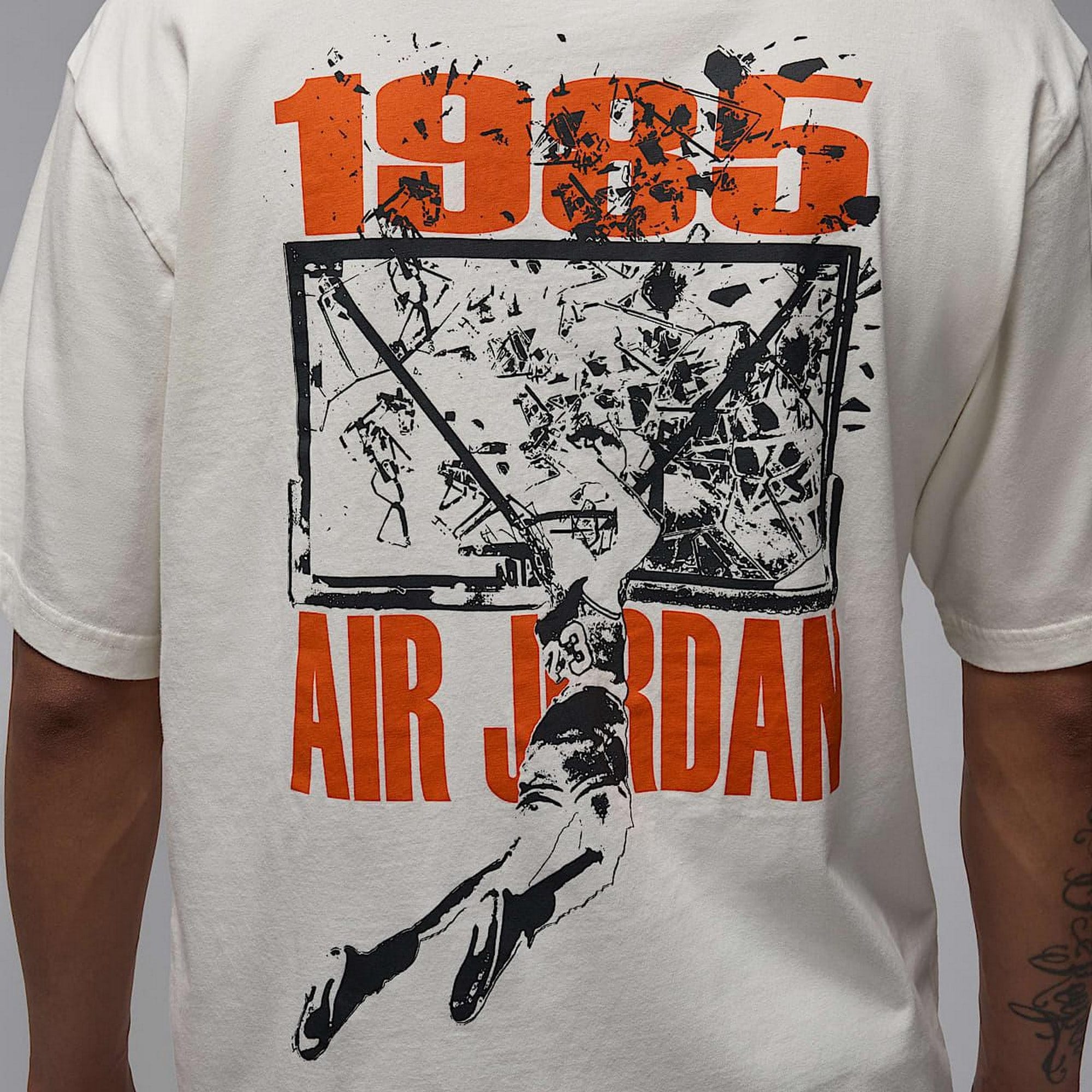Футболка мужская Air Jordan Brk Svv Ovsz Gfx Ss Crew White — фото 4