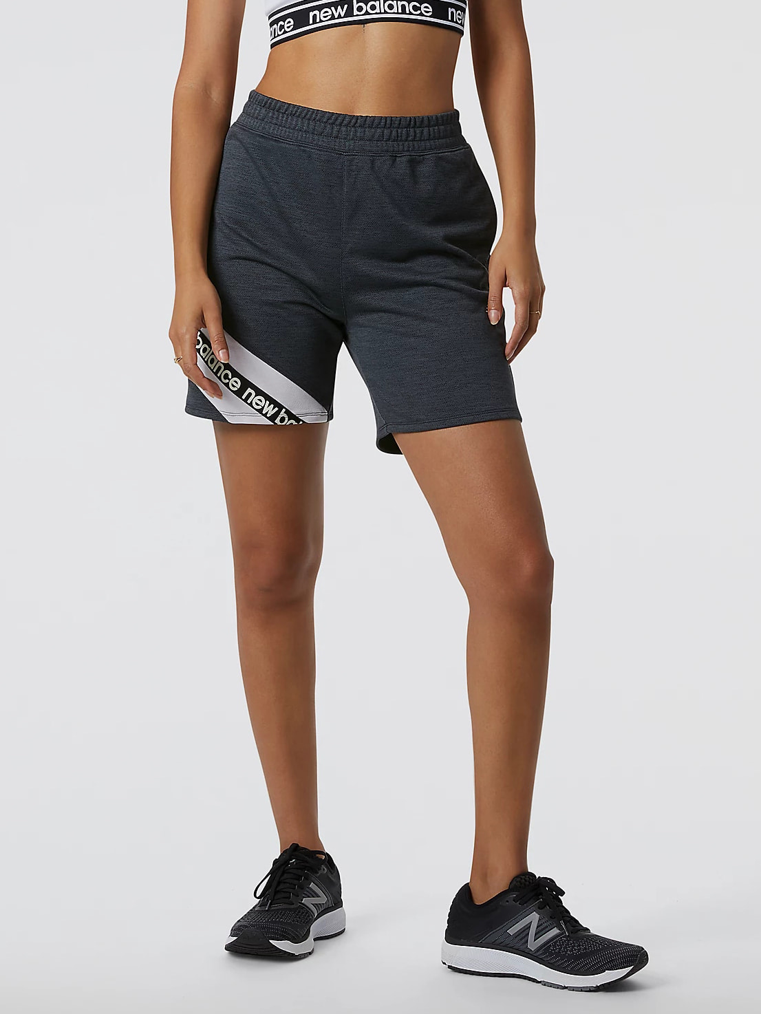 Шорти чоловічі New Balance Relentless Terry (WS21181BK) — фото 5