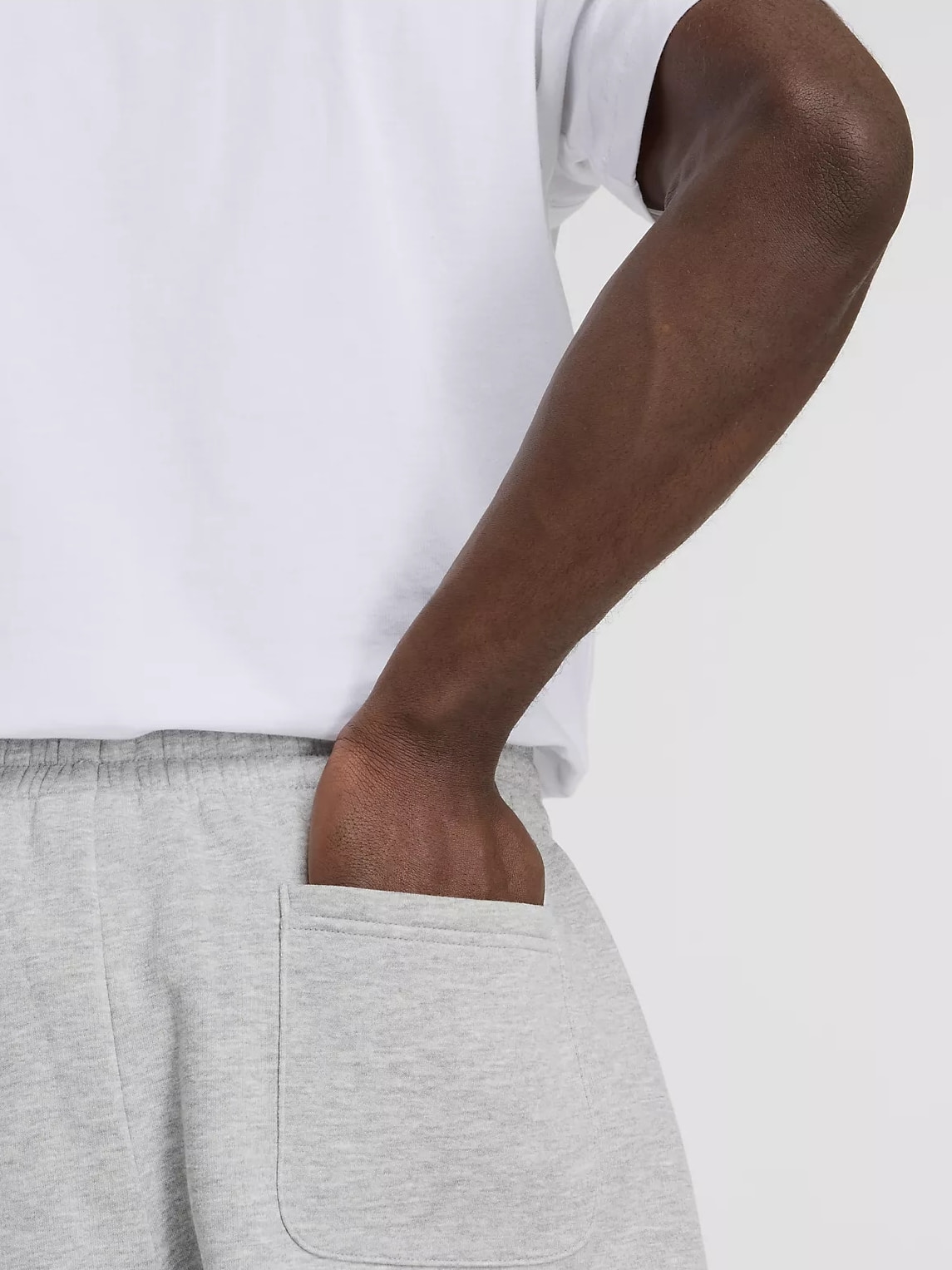 Брюки чоловічі New Balance Brushed Back Small Logo Joggers Grey (MP41503AG) — фото 7