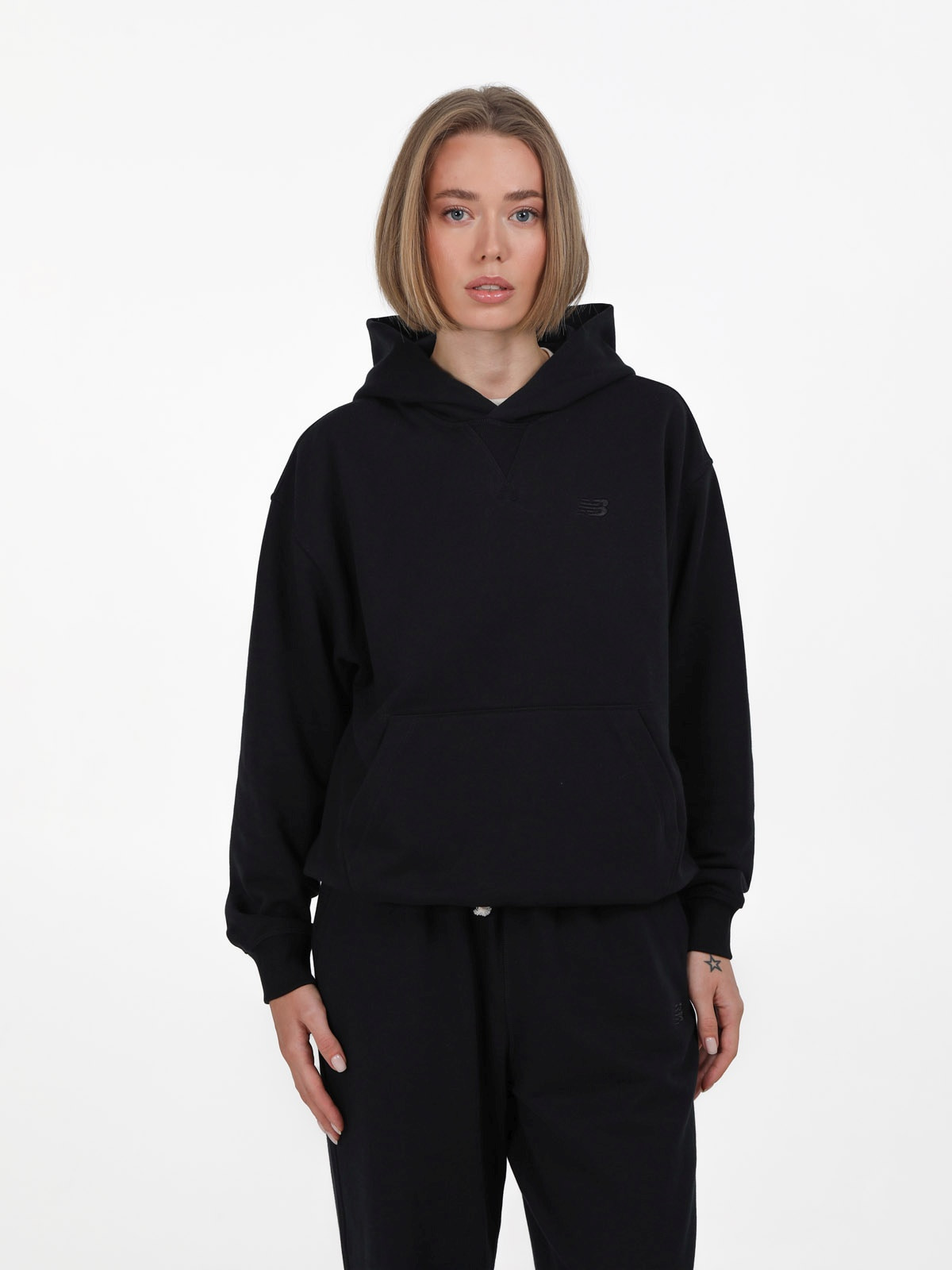 Кофта жіночі New Balance Hoodie Black (WT41537BK) — фото 1