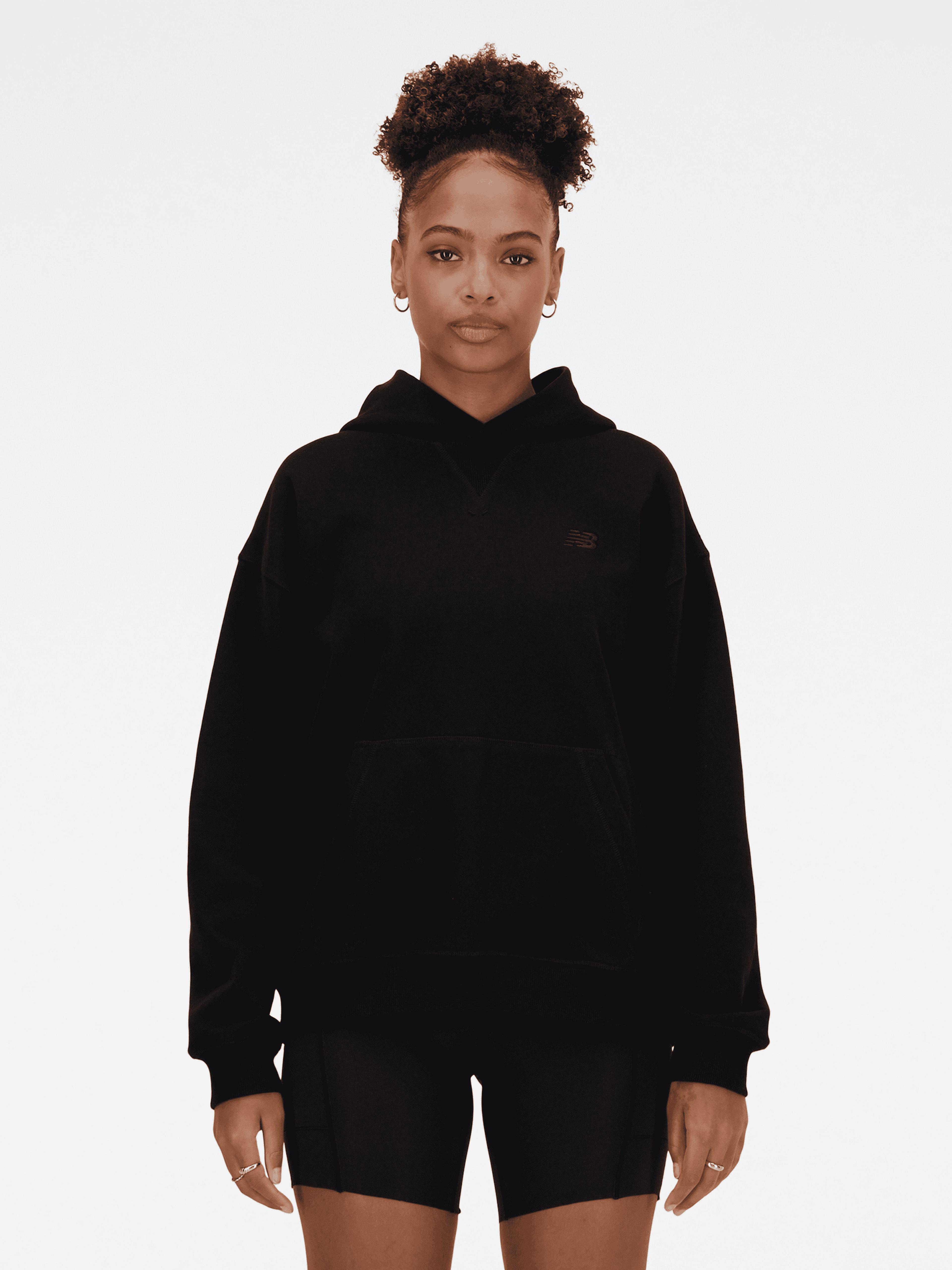 Кофта жіночі New Balance Hoodie Black (WT41537BK) — фото 4