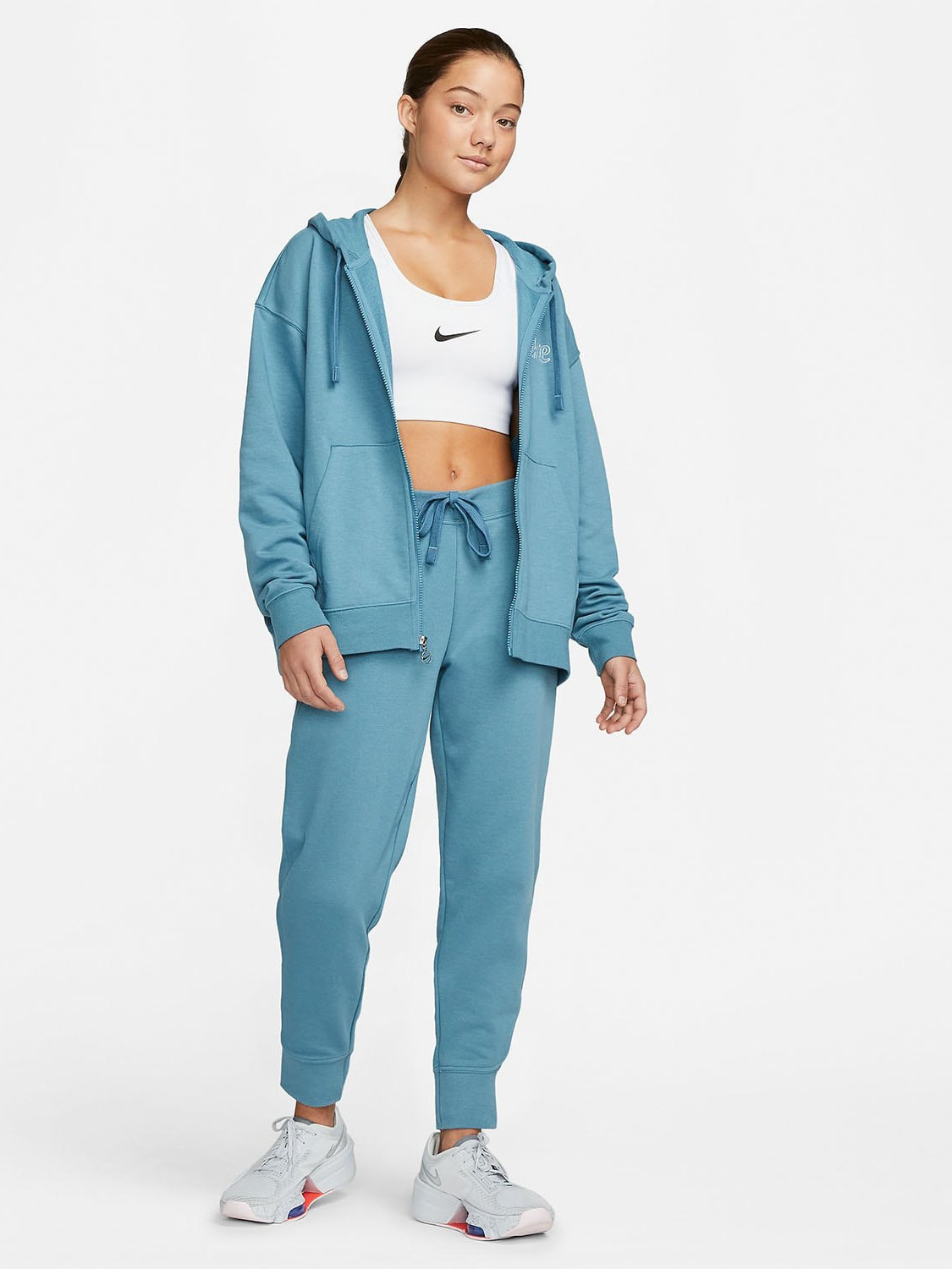 Брюки жіночі Nike W Nk Df Get Fit Fl Tp Pnt (CU5495-440) — фото 1