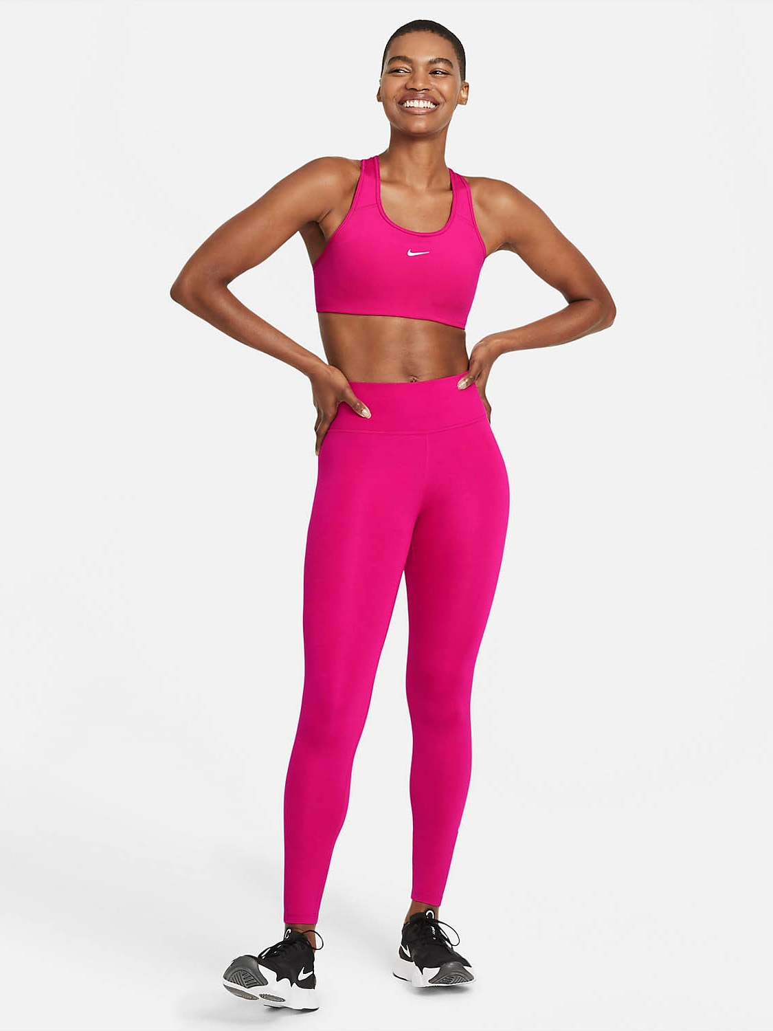 Лосіни жіночі Nike One Dri-Fit Training Pink (DD0252-615) — фото 6