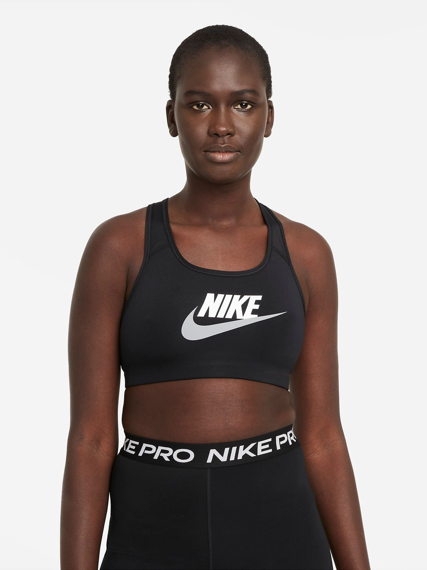 Спортивний топ жіночий Nike W Nk Df Swsh Cb Futura Gx Bra (DM0579-010) — фото 1