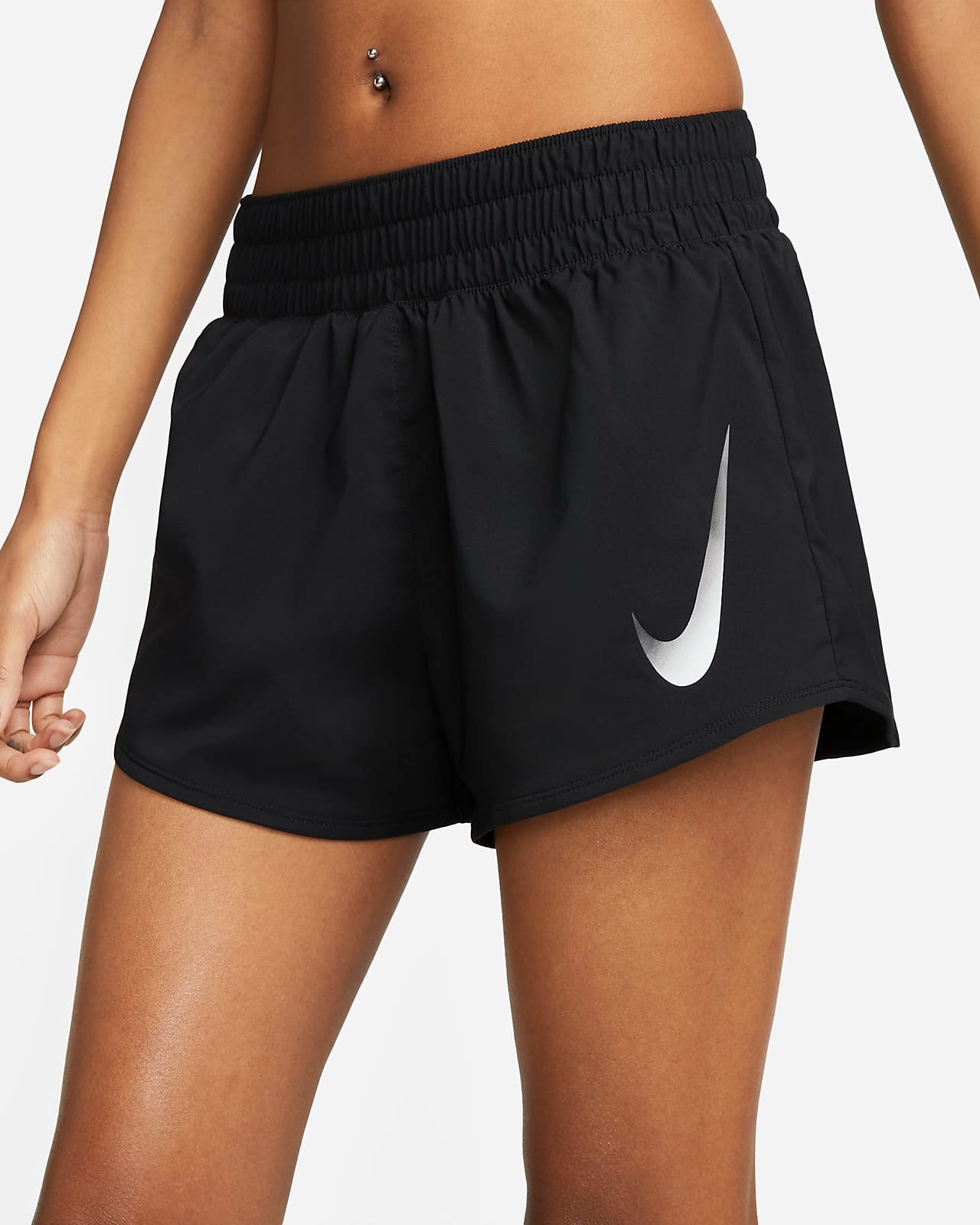 Шорти жіночі Nike W Nk Swoosh Short Veneer Vers (DX1031-010) — фото 4