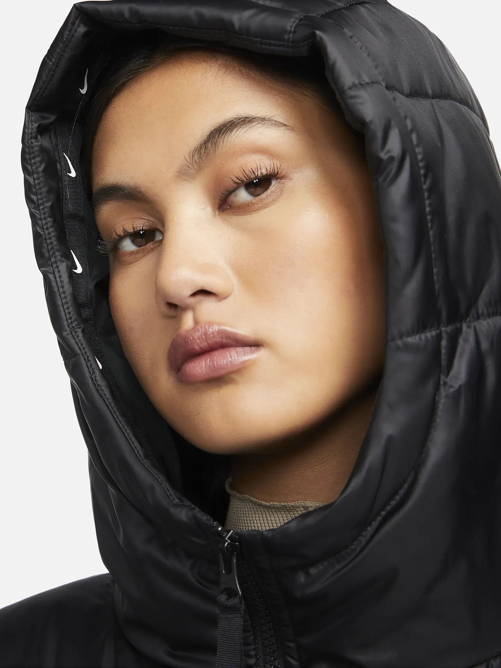 Куртка жіноча Nike W Nsw Syn Tf Rpl Hd Jkt Black Dx1797-010 (DX1797-010) — фото 7