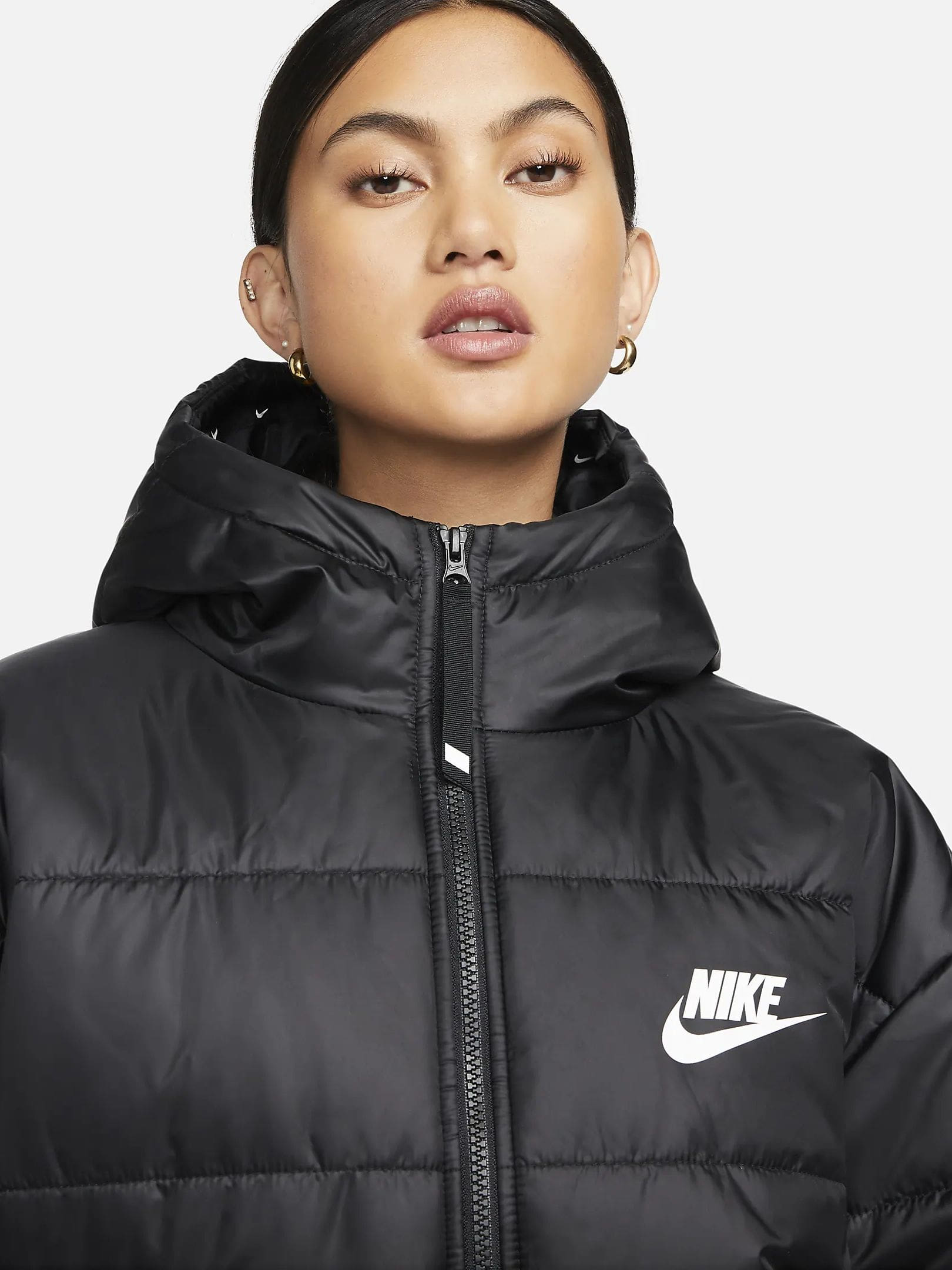 Куртка жіноча Nike W Nsw Syn Tf Rpl Hd Jkt Black Dx1797-010 (DX1797-010) — фото 10