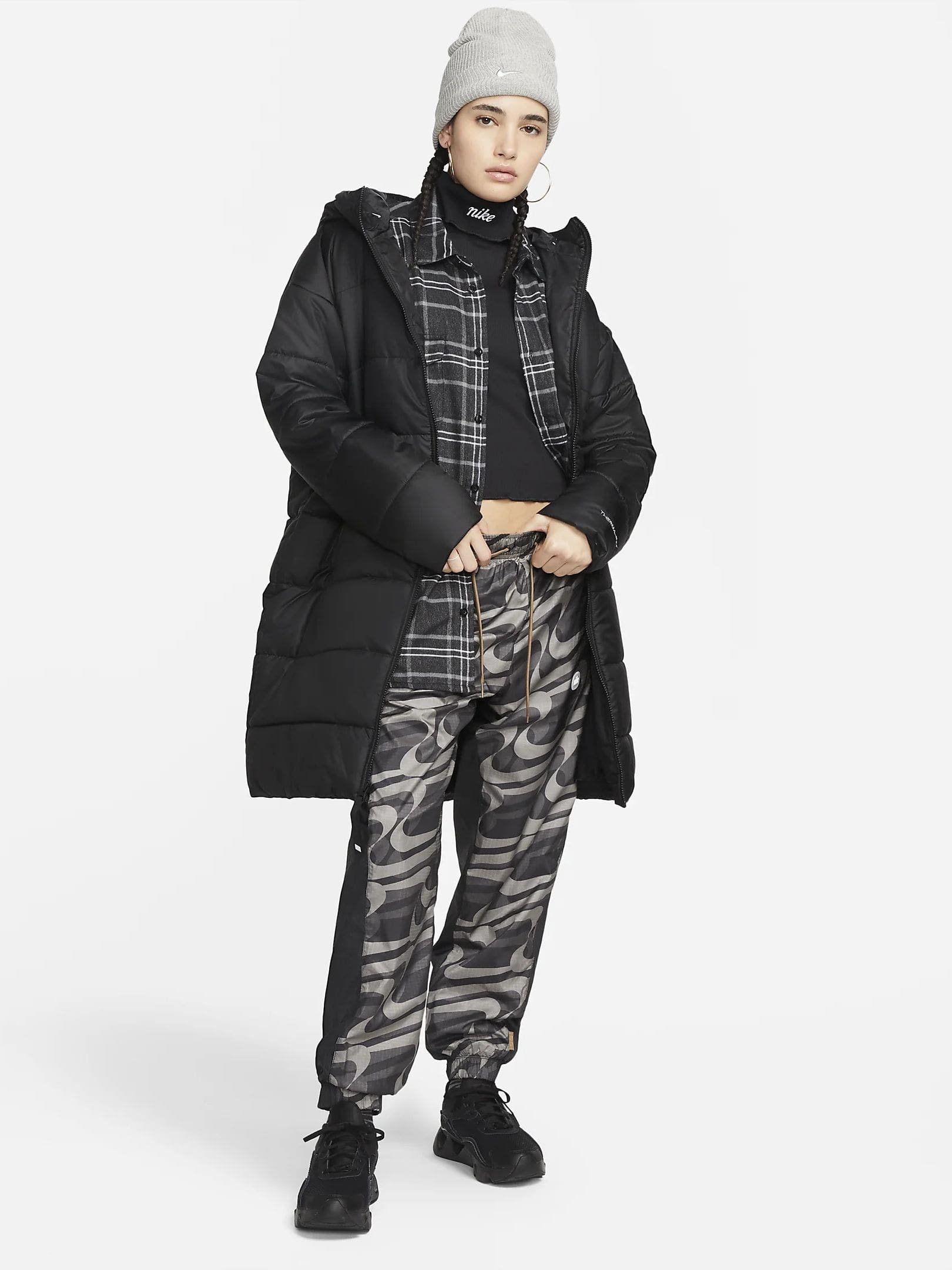 Куртка жіноча Nike W Nsw Syn Tf Rpl Hd Parka (DX1798-010) — фото 3