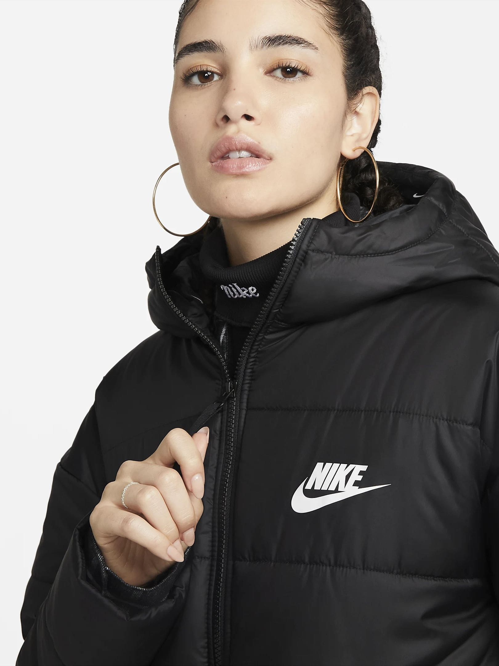Куртка жіноча Nike W Nsw Syn Tf Rpl Hd Parka (DX1798-010) — фото 6