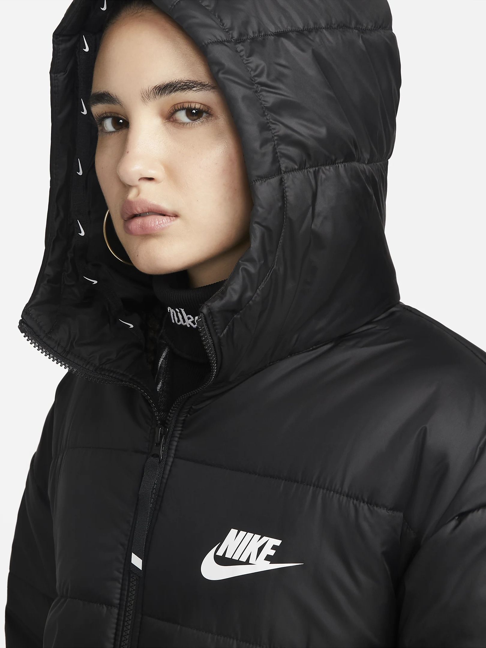 Куртка жіноча Nike W Nsw Syn Tf Rpl Hd Parka (DX1798-010) — фото 7