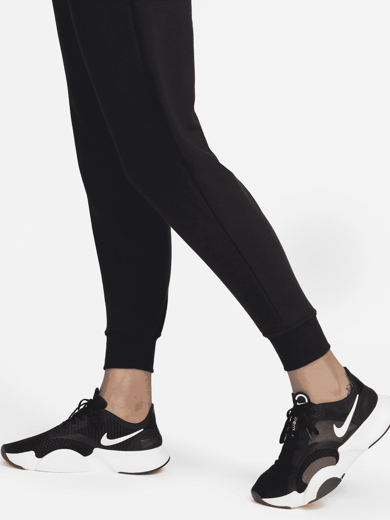 Брюки жіночі Nike Dri-Fit One High-Waisted 7/8 French Terry Joggers (FB5434-010) — фото 4