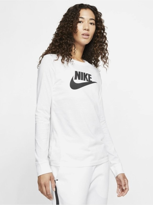 Кофта жіночі Nike W Nsw Tee Essntl Ls Icon Ftr (BV6171-100) — фото 4