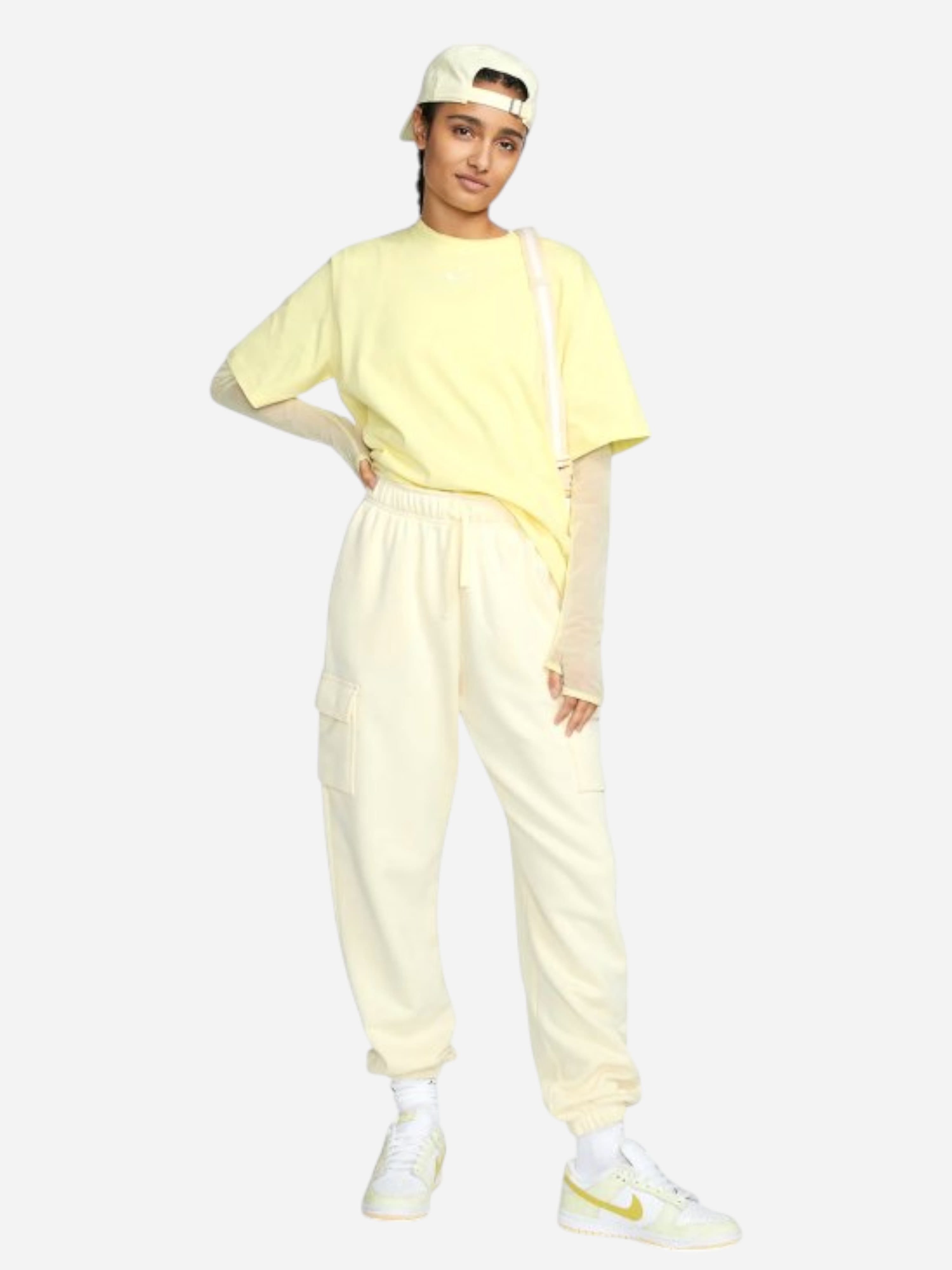 Брюки жіночі Nike Sportswear Club Fleece Cargo Pants (DQ5196-113) — фото 6
