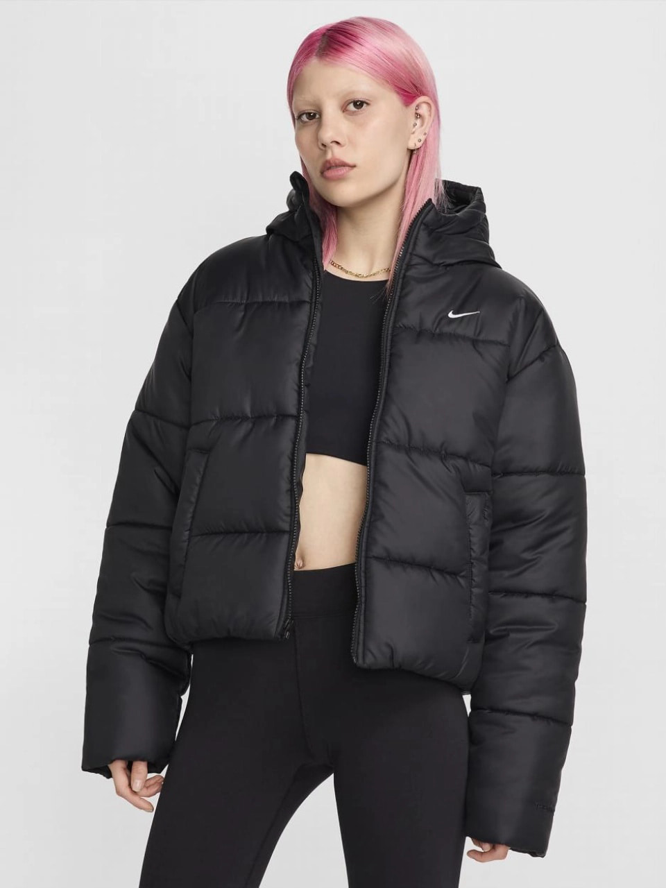 Куртка жіноча Nike Sportswear Classic Puffer (FZ5899-010) — фото 1