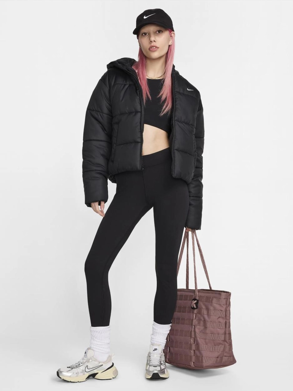 Куртка жіноча Nike Sportswear Classic Puffer (FZ5899-010) — фото 9