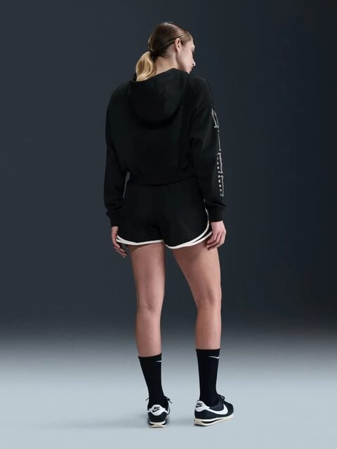 Кофта унісекс Nike Sportswear Club Fleece Oversized Graphic Crop Black (HJ0925-010) — фото 3