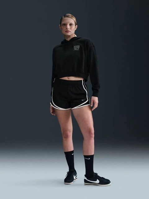 Кофта унісекс Nike Sportswear Club Fleece Oversized Graphic Crop Black (HJ0925-010) — фото 9