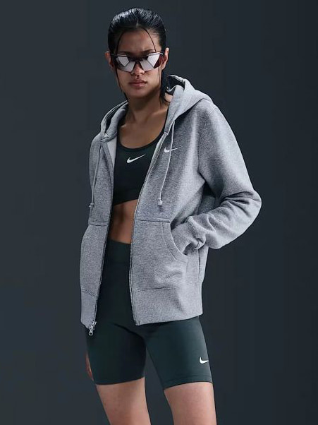 Кофта жіночі Nike Sportswear Phoenix Fleece Grey (HJ0995-051) — фото 1