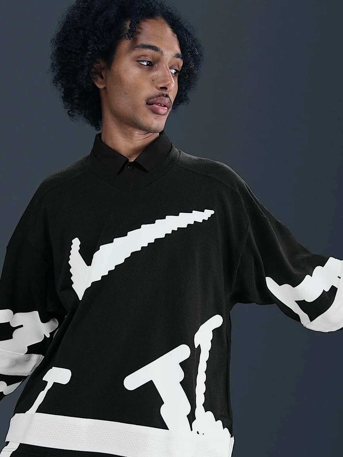 Кофта чоловіча Nike Hockey Jsy Black (HV1137-010) — фото 3