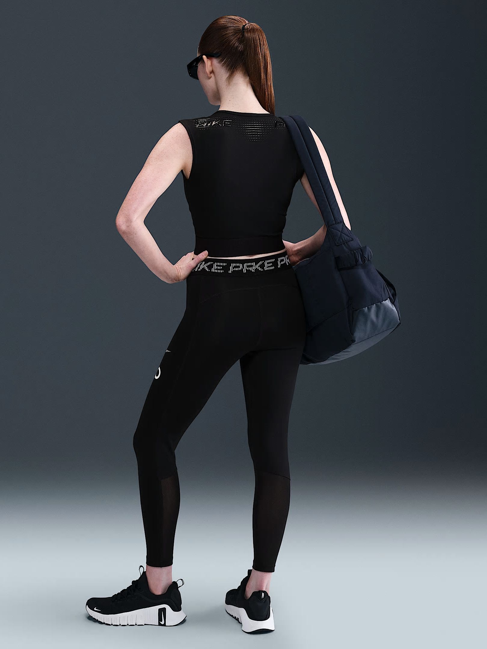Лосіни жіночі Nike Pro 7/8 Black (HV2306-010) — фото 3
