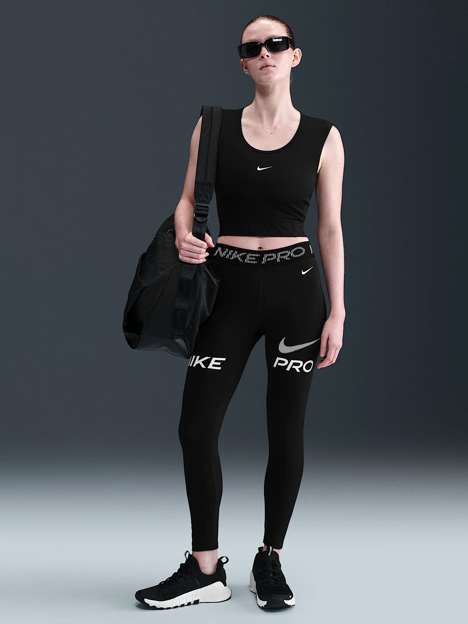 Лосіни жіночі Nike Pro 7/8 Black (HV2306-010) — фото 8