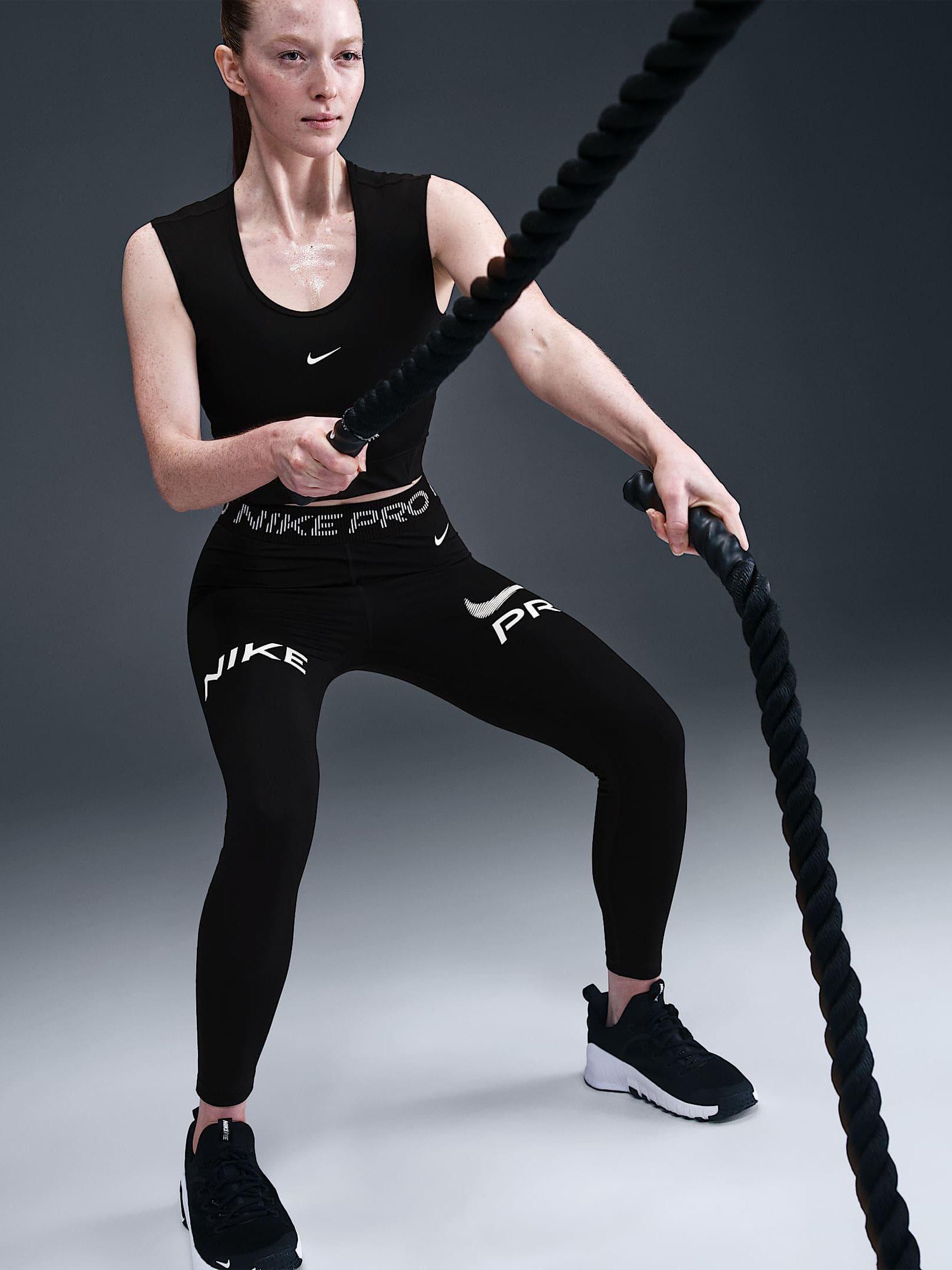 Лосіни жіночі Nike Pro 7/8 Black (HV2306-010) — фото 9