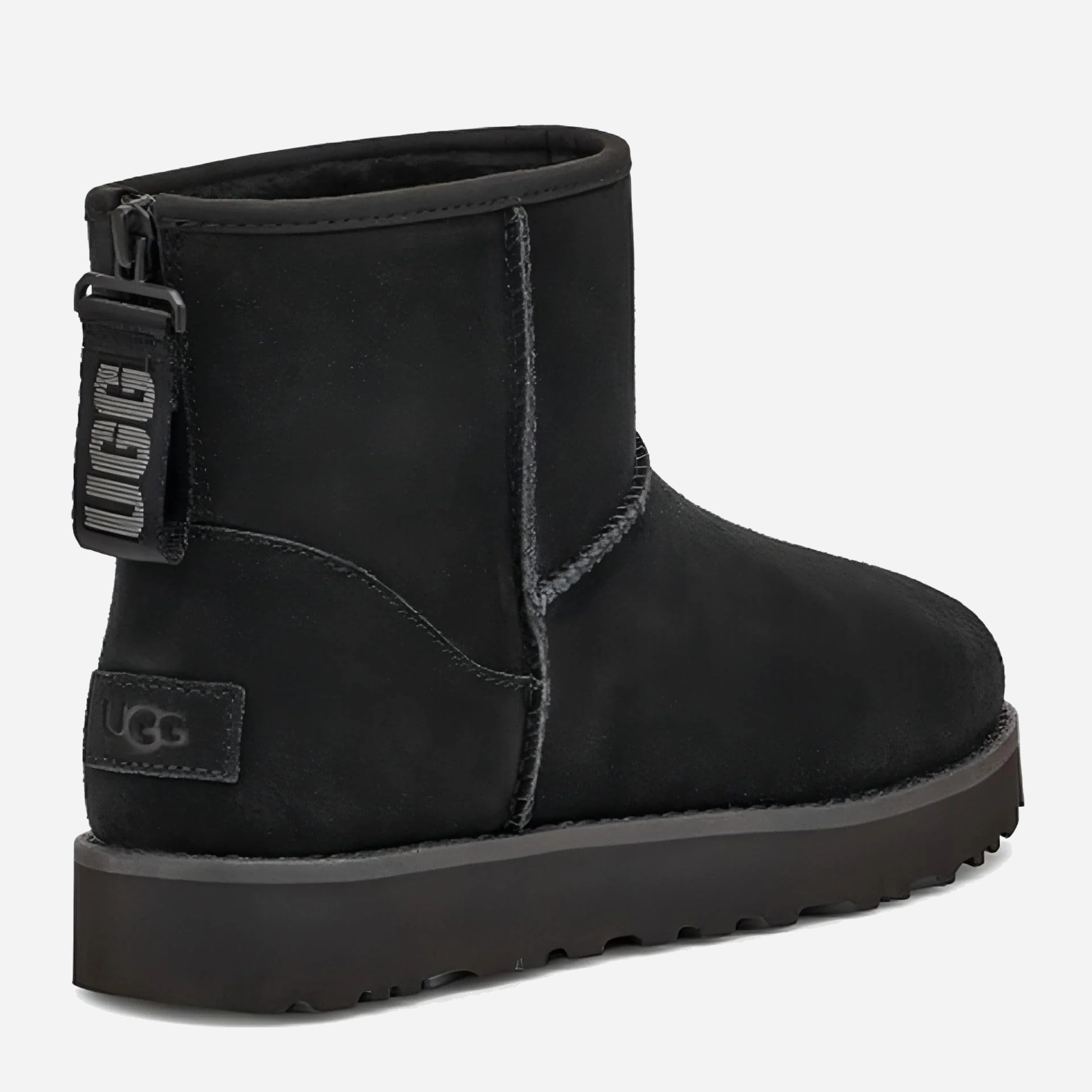 Оригінальні жіночі зимові черевики Ugg Classic Mini Logo Zip — фото 5
