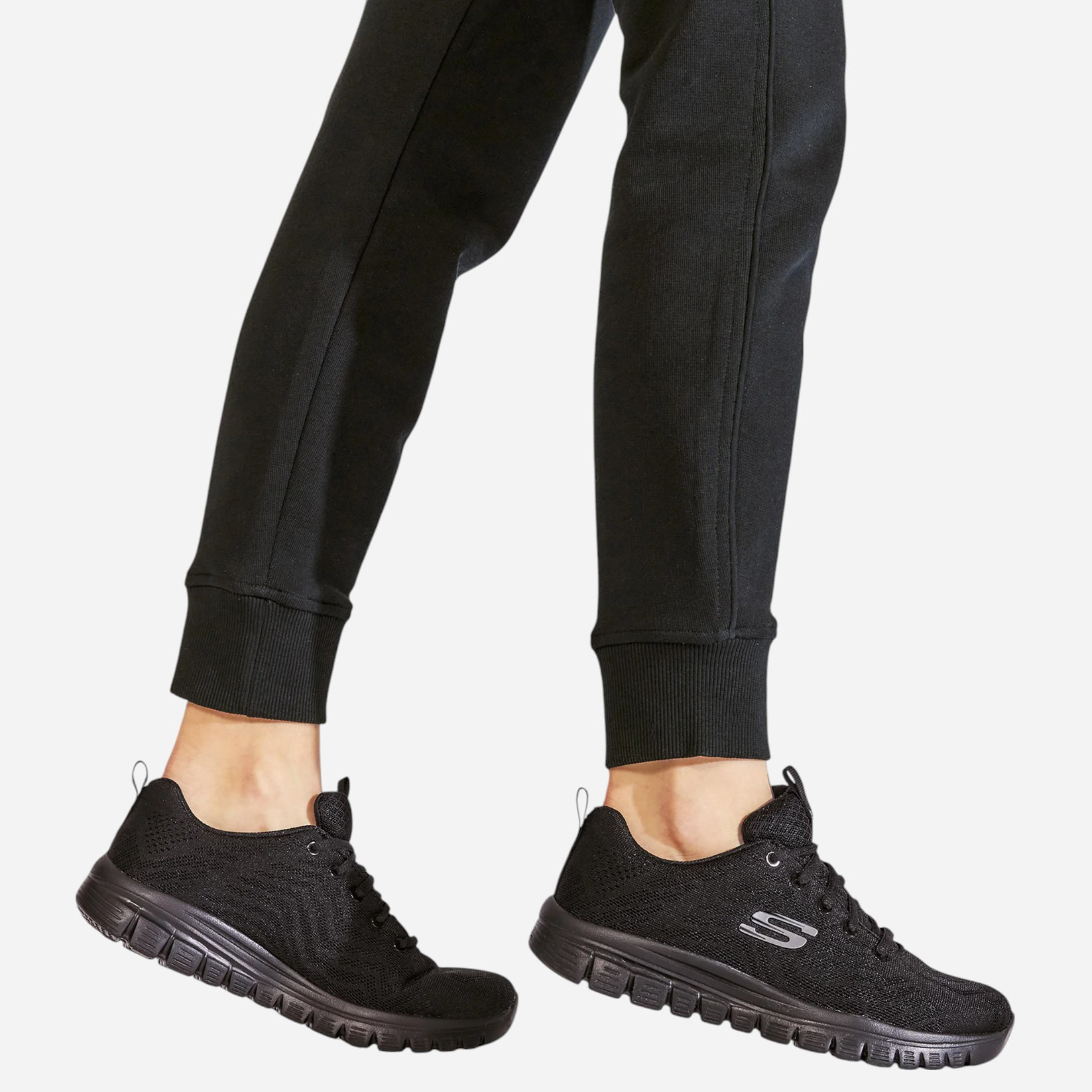 Кросівки жіночі Skechers Graceful Get Connected Black (12615-BBK) — фото 6