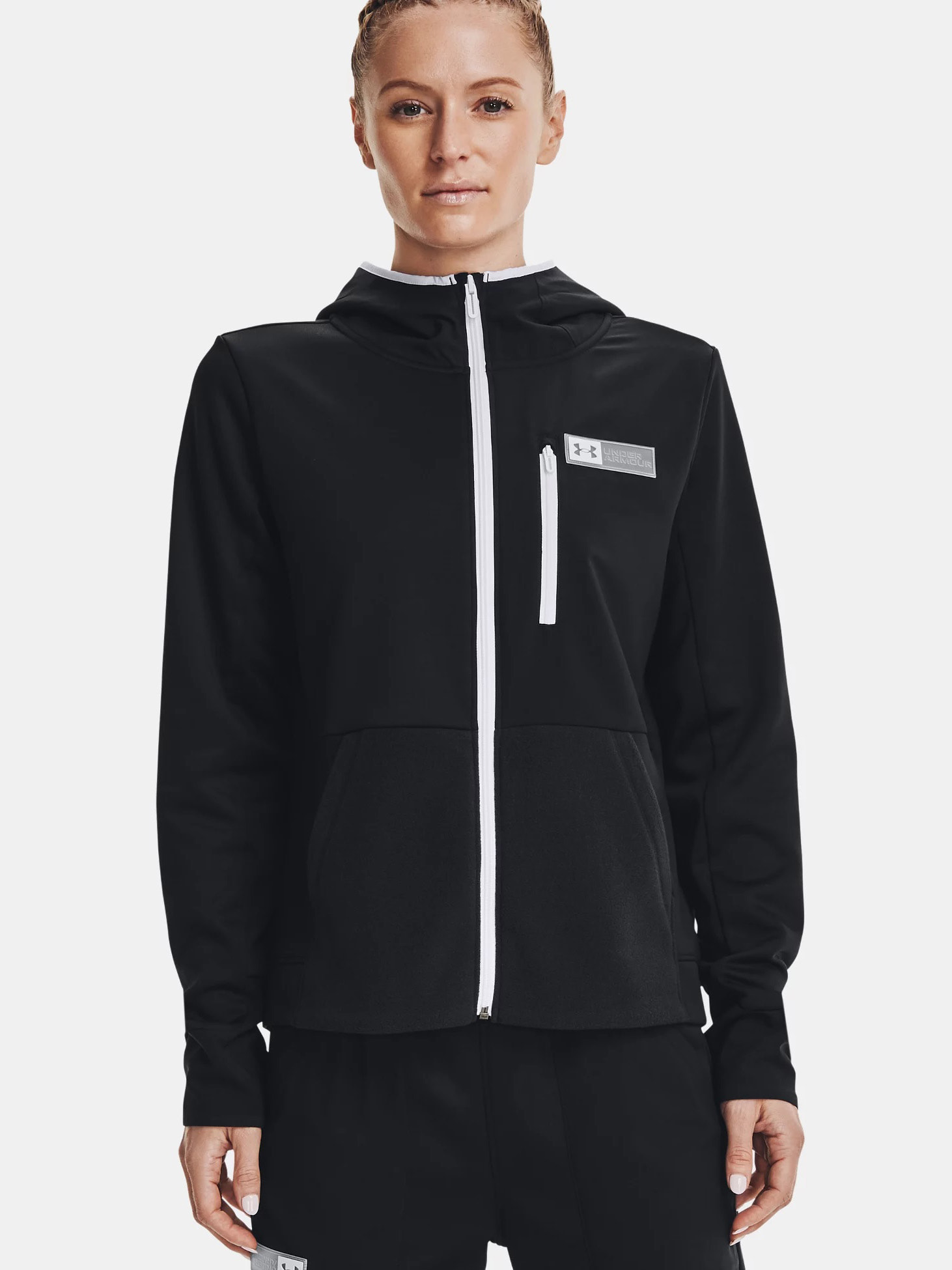 Кофта жіночі Under Armour Plus Training Hoody Black (1365875-001) — фото 3