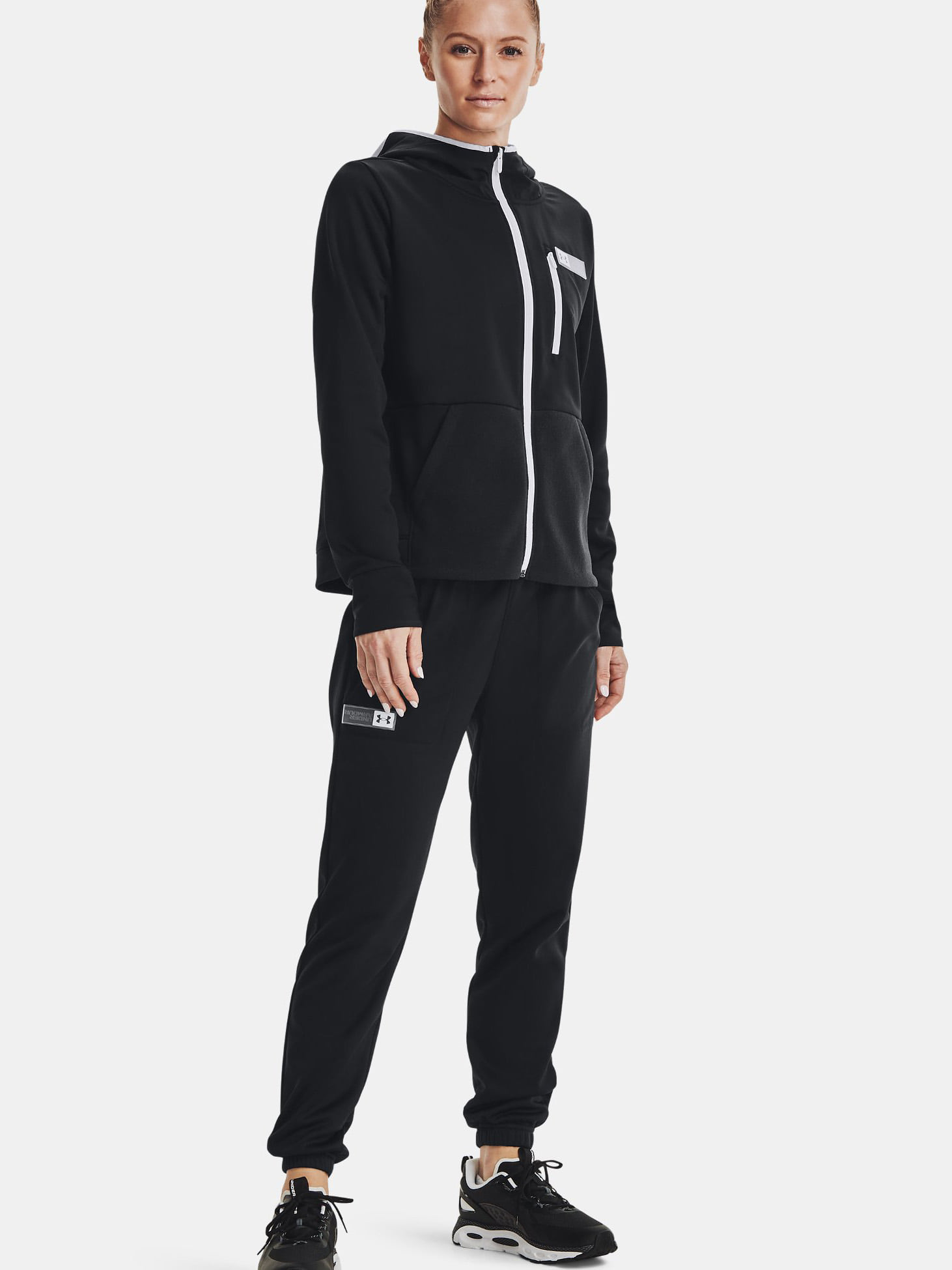 Кофта жіночі Under Armour Plus Training Hoody Black (1365875-001) — фото 4