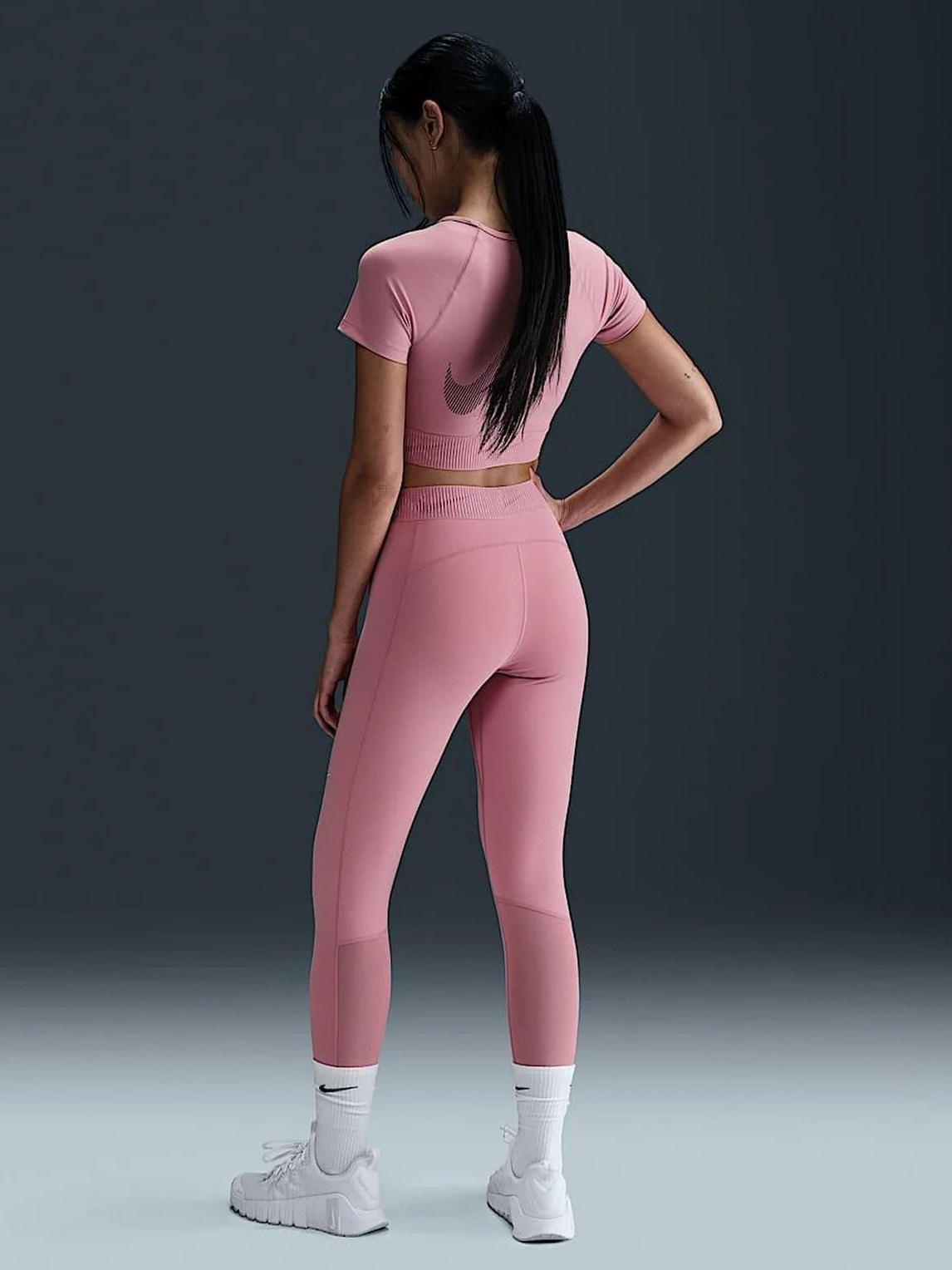 Лосіни жіночі Nike Dri-Fit Pro Pink (HJ1219-699) — фото 11