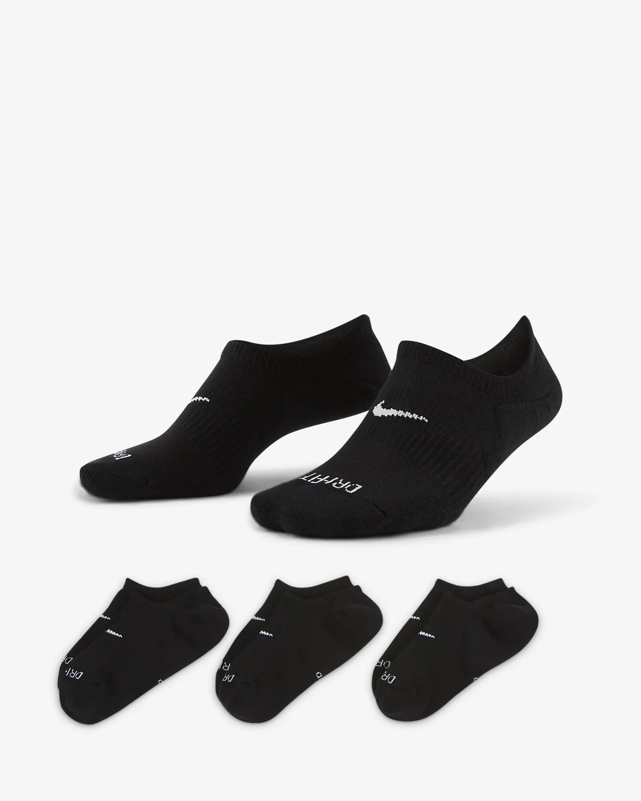 Шкарпетки Nike U NK EVERYDAY PLUS CUSH FOOTIE 3 пари — фото 2