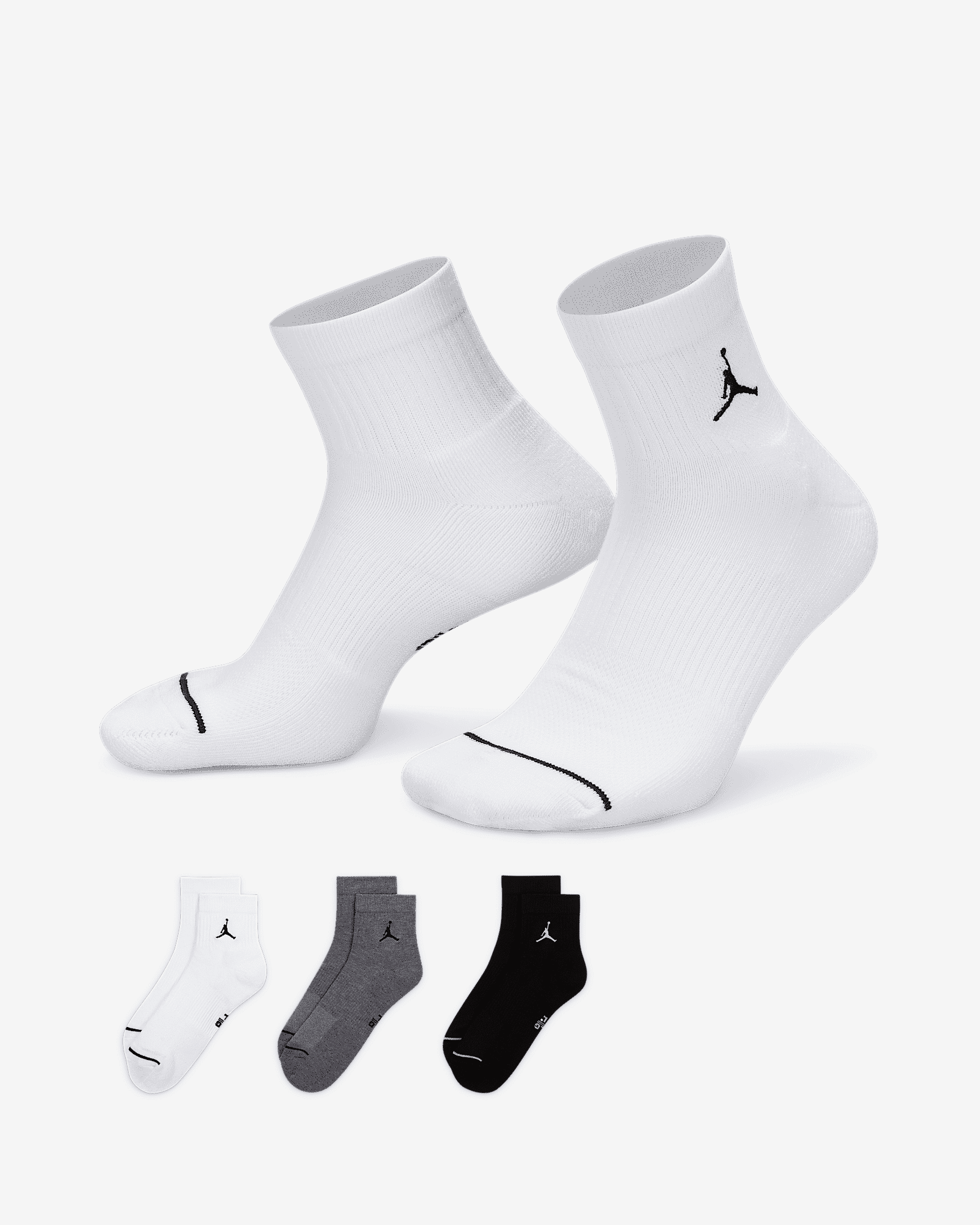Шкарпетки Nike U J ED CUSH POLY ANKLE 3 пари — фото 9