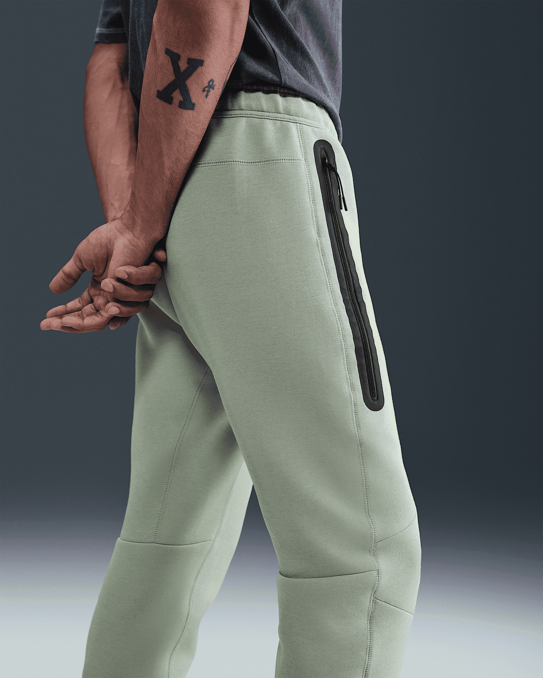 Брюки чоловічі Nike Sportswear Chelsea Fc Tech Fleece Joggers Olive (HJ6442-370) — фото 3