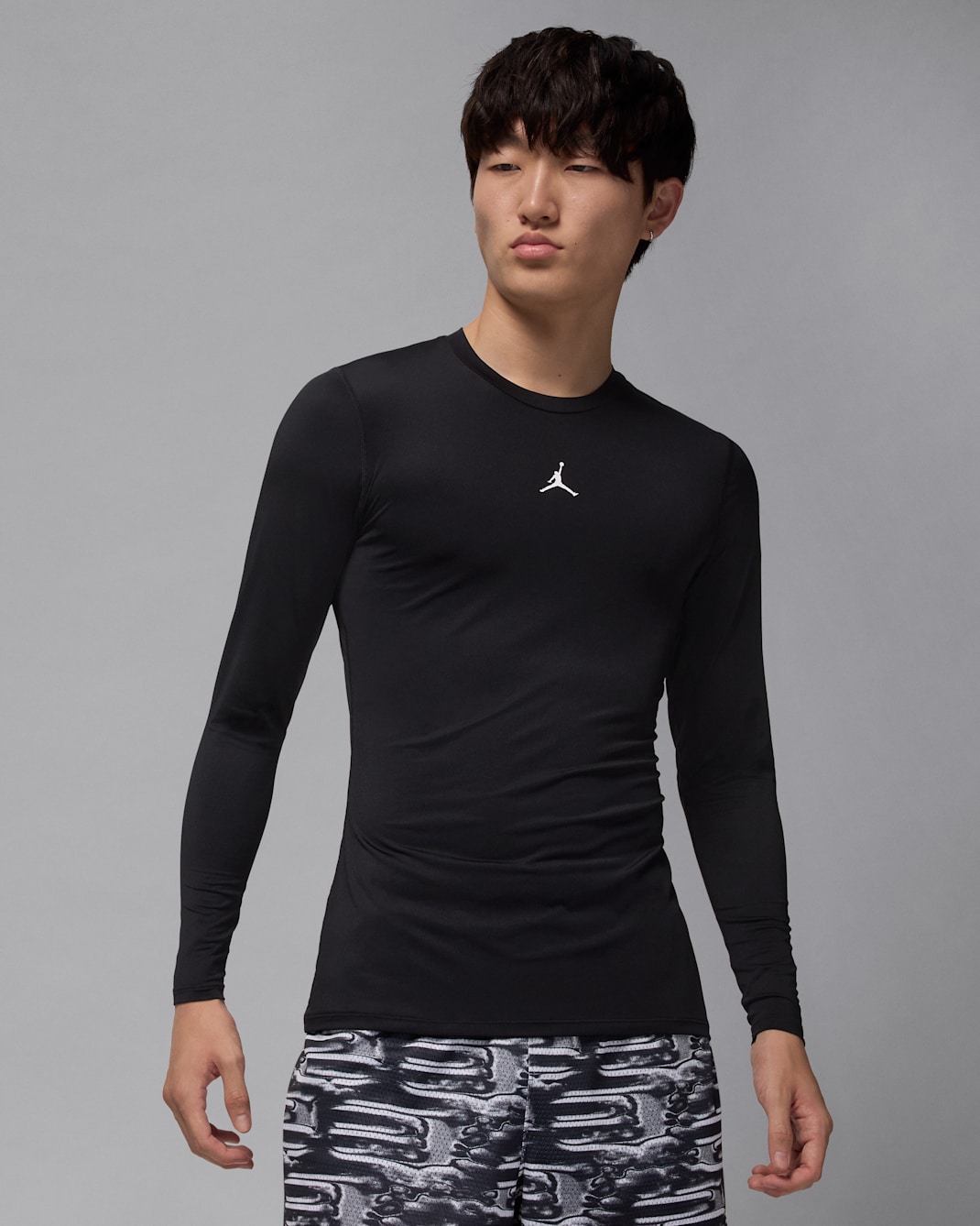Кофта чоловіча Jordan M Df Sprt Ls Baselayer Black (HQ8683-010) — фото 1