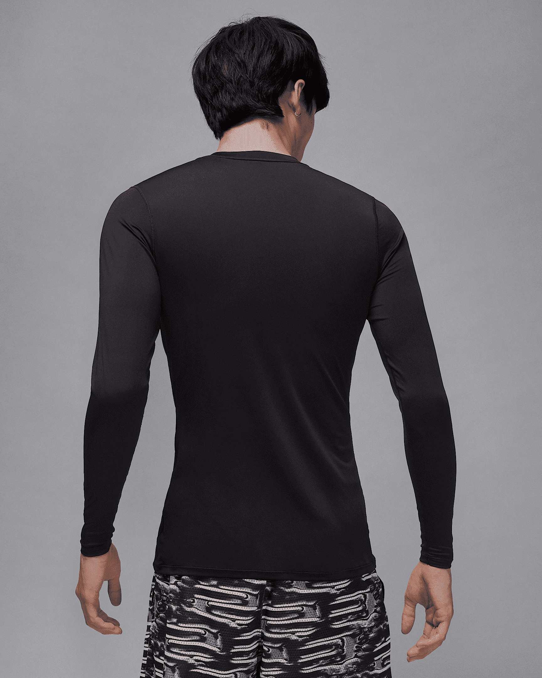 Кофта чоловіча Jordan M Df Sprt Ls Baselayer Black (HQ8683-010) — фото 3