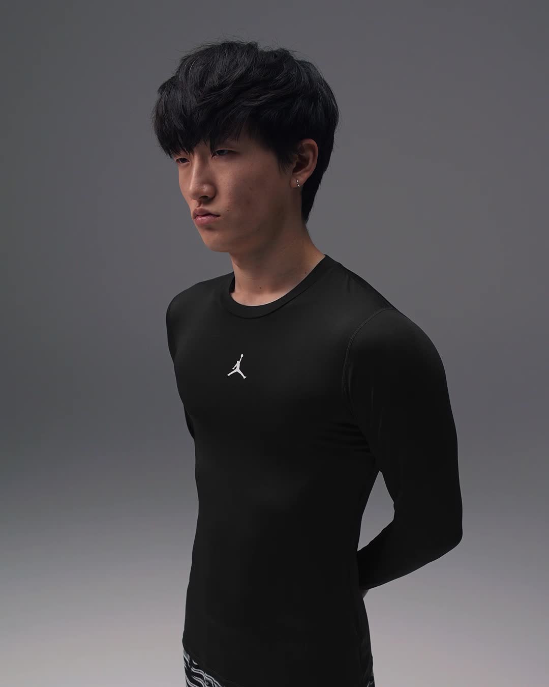 Кофта чоловіча Jordan M Df Sprt Ls Baselayer Black (HQ8683-010) — фото 4