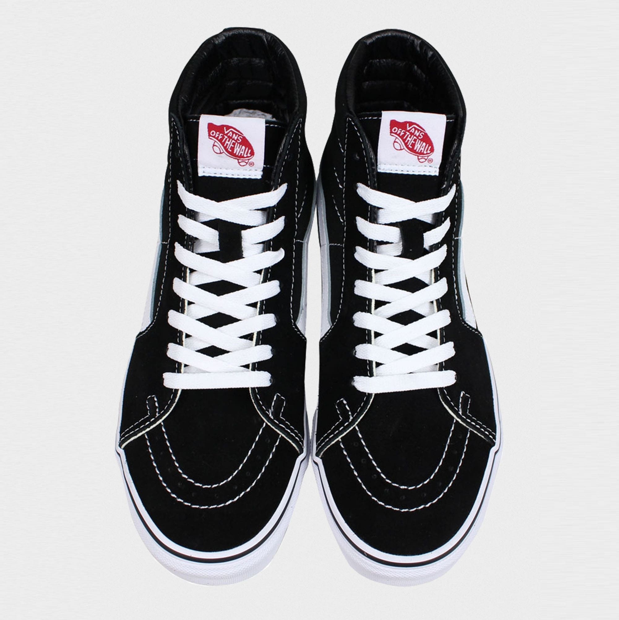 Кеди Vans Sk8-HI (White/Black, замша) — фото 5