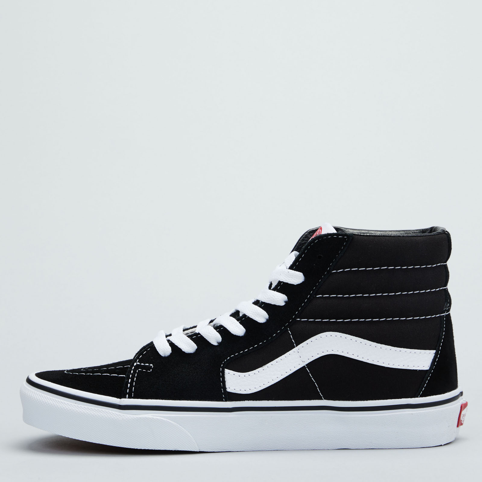 Кеди Vans Sk8-HI (White/Black, замша) — фото 6