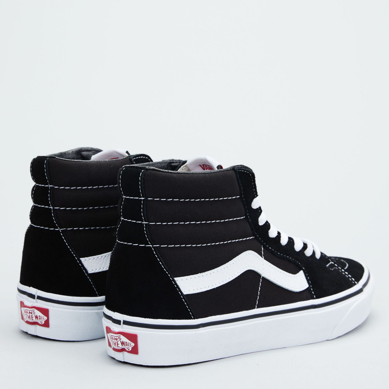 Кеди Vans Sk8-HI (White/Black, замша) — фото 7