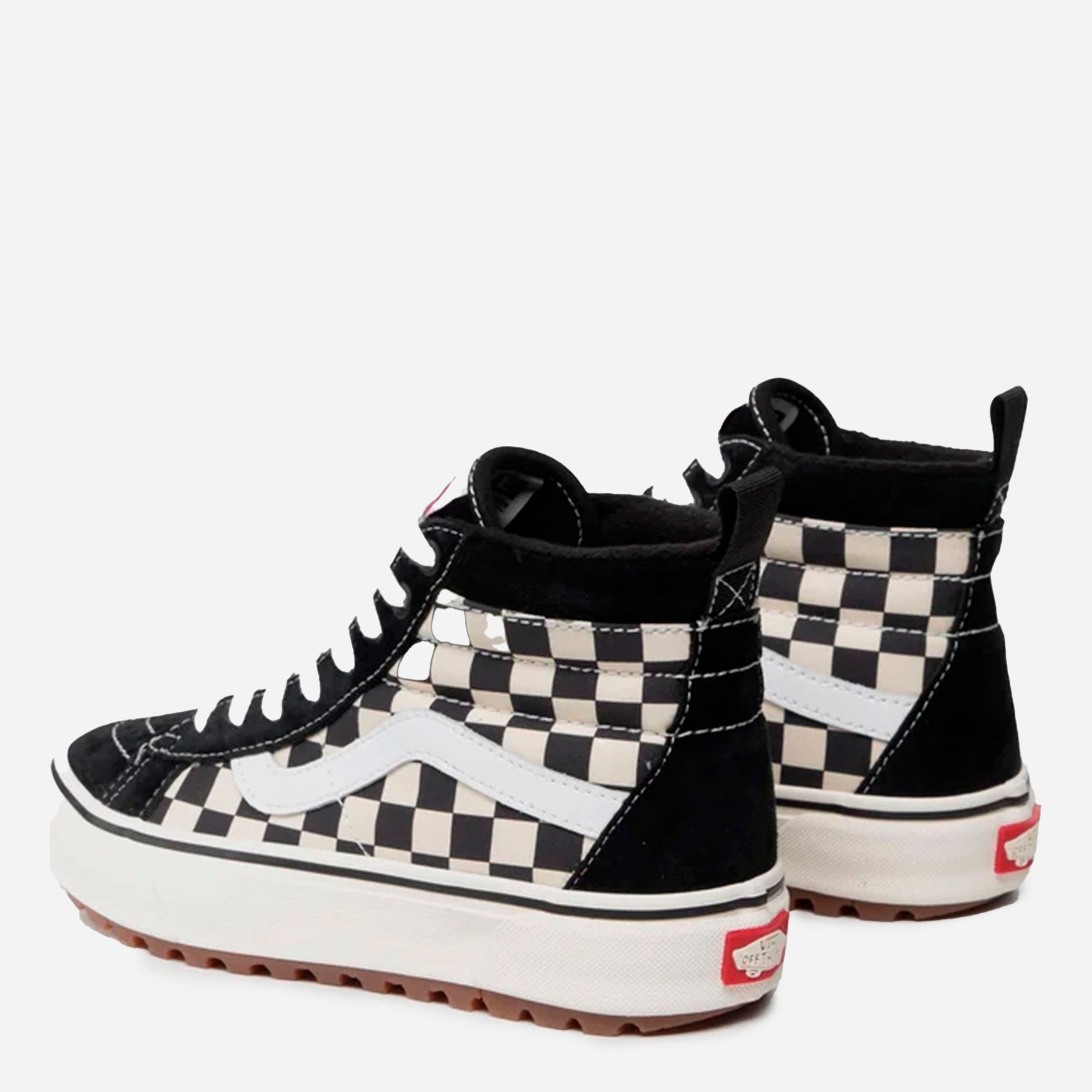 Черевики Vans Sk8 Hi MTE 1 Black White Checkerboard — фото 4