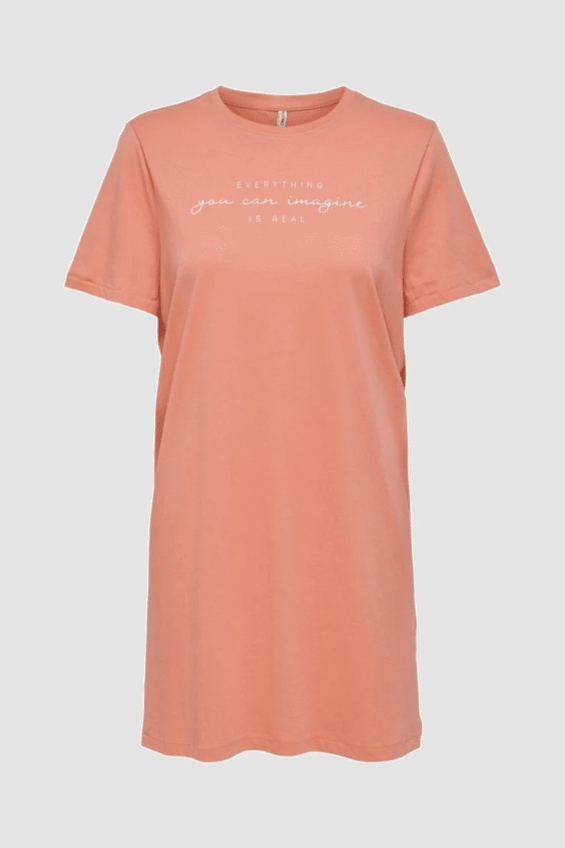 Сукня ONLAVA LIFE DRESS S/S BOX JRS 15231599 Burnt Coral ONLY M Кораловий — фото 3