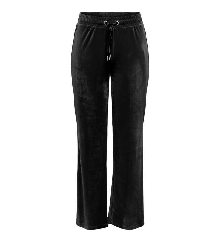 Штани ONLLAYA SWEET FLARED VELVET PANT SWT 15237770-Black ONLY S Чорний — фото 3