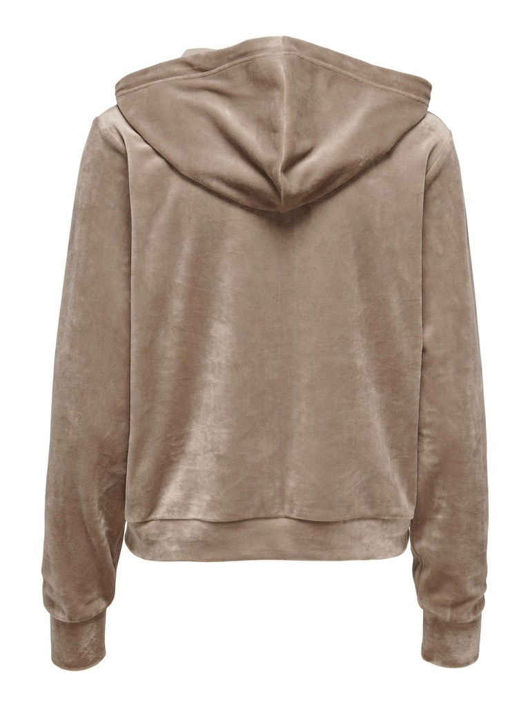 Худі ONLREBEL L/S ZIP HOOD SWT 15241328-Taupe Gray ONLY XS Бежевий — фото 3