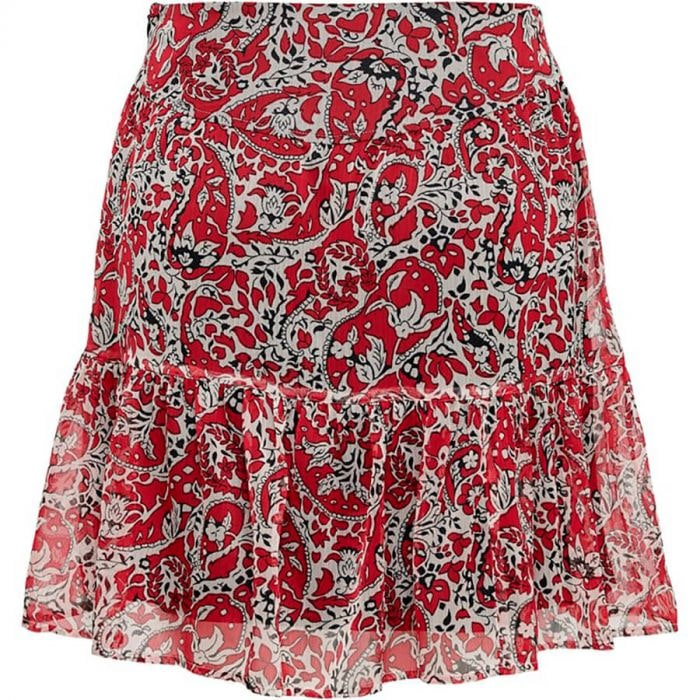 Спідниця ONLIRENA LIFE SKIRT WVN 15243187-Urban Red-AOP:ROCKING PAISLEY ONLY L Червоний — фото 4