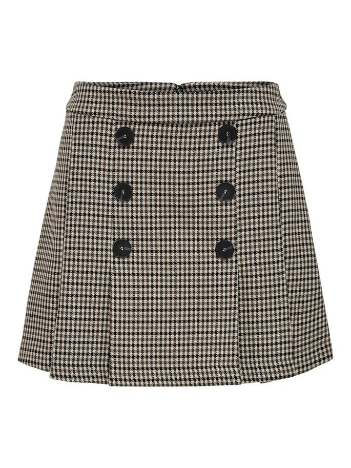 Спідниця ONLLYDIA HW PLEAT CHECK SKIRT TLR 15243386-Humus-Checks:W. CAPPUCINO / SMOKED PEARL ONLY 34 Бежевий — фото 3