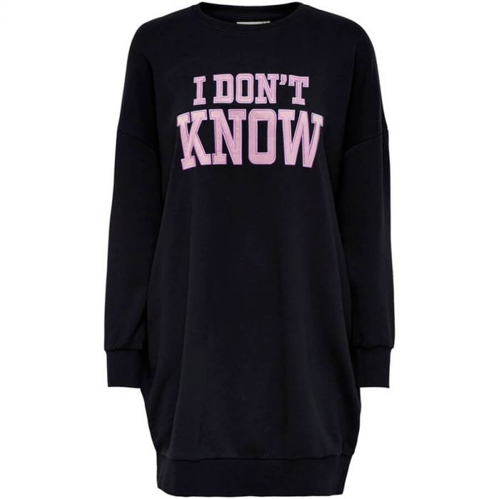 Толстовка ONLDORA LIFE KNOW/NOTHING L/S BOX SWT 15246770-Black-Print:KNOW ONLY L Чорний — фото 4