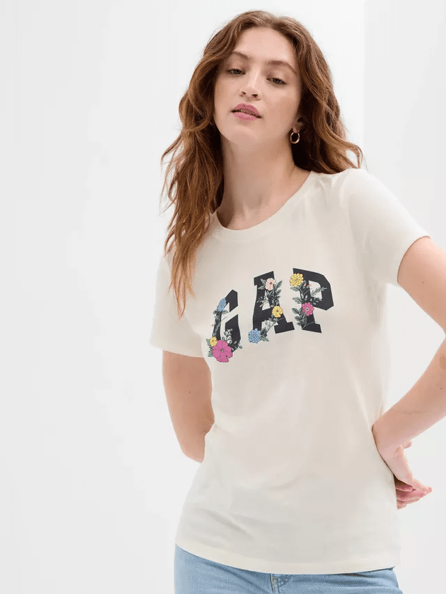 Футболка жіноча Gap Ss Clsc Tee Beige (268820-67) — фото 1
